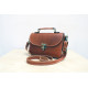 CHRISI leather handbag - natural color