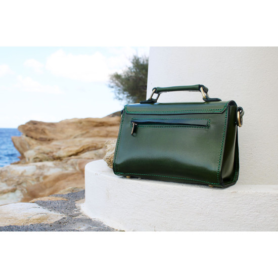 CHRISI leather handbag - greenCrossbody leather bags