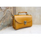 CHRISI leather handbag - yellowCrossbody leather bags