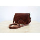 DASIA Leather Handbag - Chocolate Colour 