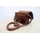 DASIA Leather Handbag - Chocolate Colour 