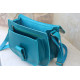 DONUSA leather handbag - turquoise color