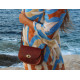 EVIA leather handbag - natural color