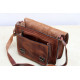 ITHAKA leather handbag - chocolate color