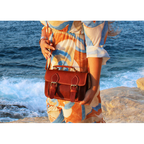 ITHAKA leather handbag - natural color