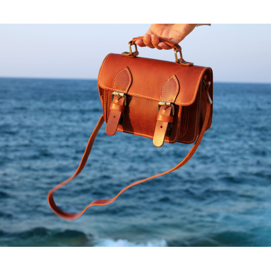 ITHAKA leather handbag - natural color