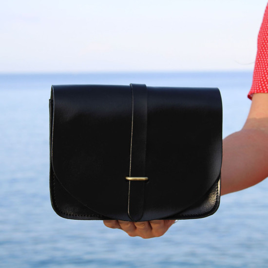 KEA leather handbag - black