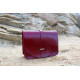 KEA leather handbag - dark redCrossbody leather bags