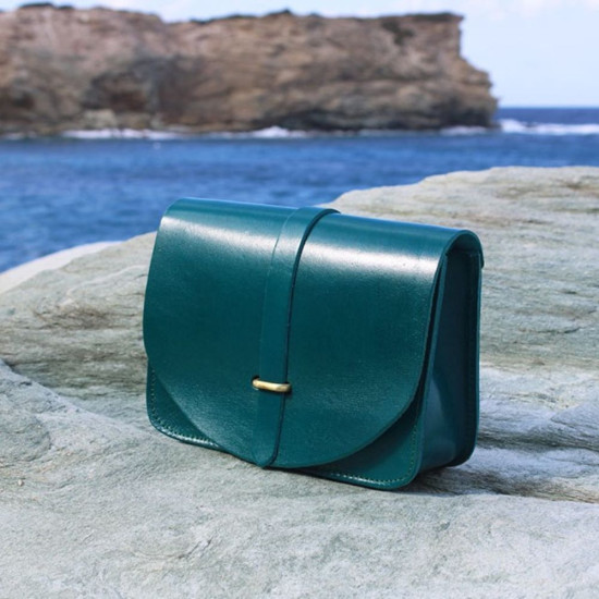 KEA leather handbag - turquoiseCrossbody leather bags