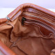 Women's leather handbag in brown