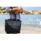 MILOS leather tote bag - blackLeather tote - shopper bags