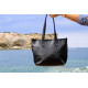 MILOS leather tote bag - blackLeather tote - shopper bags