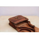 MINI KEA leather handbag - chocolate color 