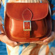 PASOS leather handbag - natural color