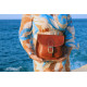 PASOS leather handbag - natural color