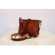 SARIA leather handbag - natural colour