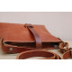 SARIA leather handbag - natural colour