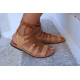 DILOS leather sandals - natural color