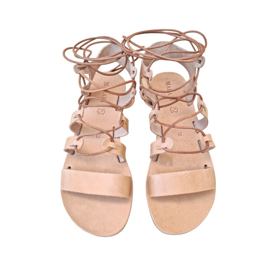 DILOS leather sandals - natural color