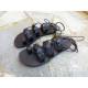 FAISTOS leather sandals - black colorColor collection