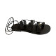 FAISTOS leather sandals - black colorColor collection