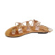 FAISTOS leather sandals - copper colorColor collection