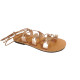 FAISTOS leather sandals - copper colorColor collection