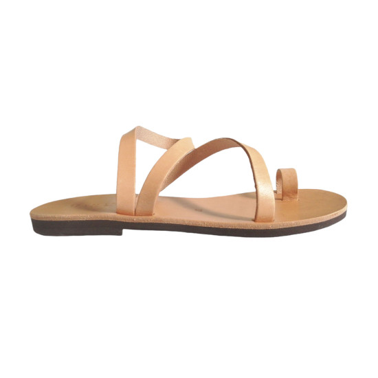 KNOSSOS leather sandals - natural colorNatural leather collection