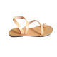 KNOSSOS leather sandals - natural colorNatural leather collection