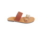 MADES leather sandals - beige - copper - brownExclusive collection