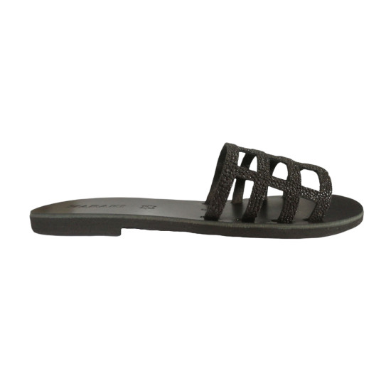 MATALA leather sandals - black colorExclusive collection