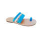 MYRTOS leather sandals - blue & silverColor collection