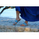 MYRTOS leather sandals - blue & silverColor collection