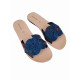 Elegant women's Nemea sandals made of real cowhide leather