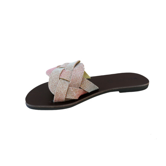 NEMEA leather sandals - rainbow pinkExclusive collection