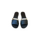 PATMOS leather sandals - black & gold colorColor collection