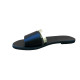 PATMOS leather sandals - black & gold colorColor collection