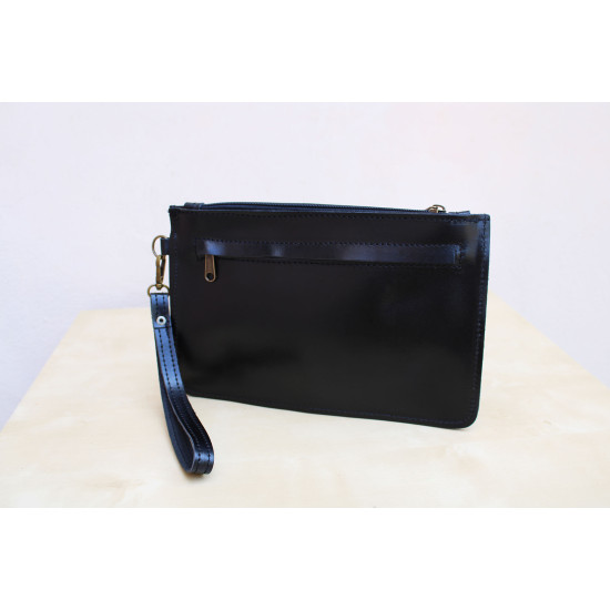 RO leather handbag - black