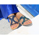 NAXOS leather sandals - rainbow blueExclusive collection